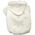 thumbnail image 4 of Christmas Pet Dog  Cat Hoodie Rhinestone, "Snowflake", 4 of 10