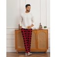 thumbnail image 2 of Ekouaer 2 Pack Mens Pajama Pants Long Pjs Bottoms Soft Sleepwear Bottoms with Pockets Drawstring All-match Lounge Pants, 2 of 6