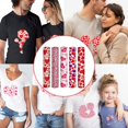 thumbnail image 4 of 5pcs Valentine's Day Heat Transfer Design Handmade DIY Shapes Can Be Immediately for Your Lover Graphics Valentine's Day Love Print Loving Couple Blank Signs for Crafts Background, 4 of 5