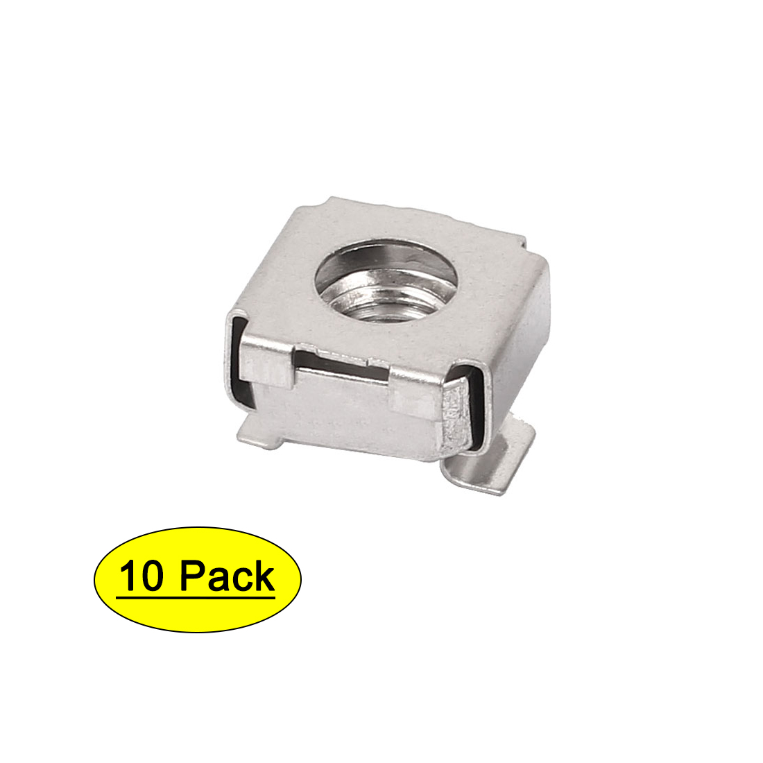 Unique Bargains M8 x 1.25mm Pitch 304 Stainless Steel Square Cage Nuts