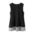 thumbnail image 4 of Fewfanhot Hauts Tendance pour Femmes 2026 V Neck Été à Rayures Imprimé Sans Manches Hauts Amples Camisole, 4 of 6