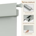 thumbnail image 4 of ZimJAHO Cordless Blackout Roller Shades for Windows, 100% Light Blocking Window Blinds, No Drill & Easy Install, for Bedroom, Living Room, Kitchen, Home and Office - Grey, 31"W x 72"H, 4 of 7