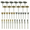 thumbnail image 3 of 36PCS Steel Wire Brass Brush Polishing Brush Grinding Wheel For Hob, 3 of 7