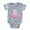 Heather Gray, variant on CafePress - KITTY PILLOW - Cute Infant Baby Football Bodysuit