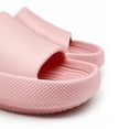 thumbnail image 2 of Zapatillas de baño para mujer, para interior y exterior, sencillas, modernas, suaves, de EVA, para ducha en casa, tallas 38 a 39, para pies de 9,8 pulgadas de largo, color rosa, 2 of 12