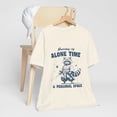 thumbnail image 5 of Unisex Guarding My Time Alone Samuari Raccoon Lover Cotton Shirt, 5 of 12