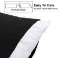 thumbnail image 3 of REGALWOVEN Body Pillowcase Brushed Microfiber Body Pillow Cover, Black Queen, 3 of 7