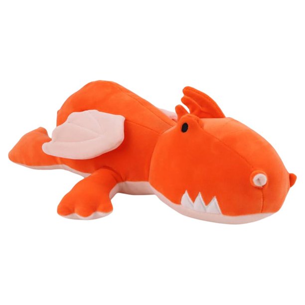 Vogacara Juguete de peluche de dinosaurio, personaje de Anime, peluche Kawaii, almohada suave para bebé, juguetes de animales, muñeco de Animales de peluche y juguetes de peluche Rojo