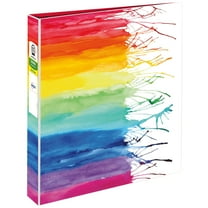 Avery   Amy Tangerine Binder, 1.5", Watercolor Rainbow (28347)