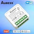 thumbnail image 2 of AUBESS Tuya Smart Home Gadgets Mini WiFi Smart Switch Light Switch Relay Module Voice Control, 2 of 4