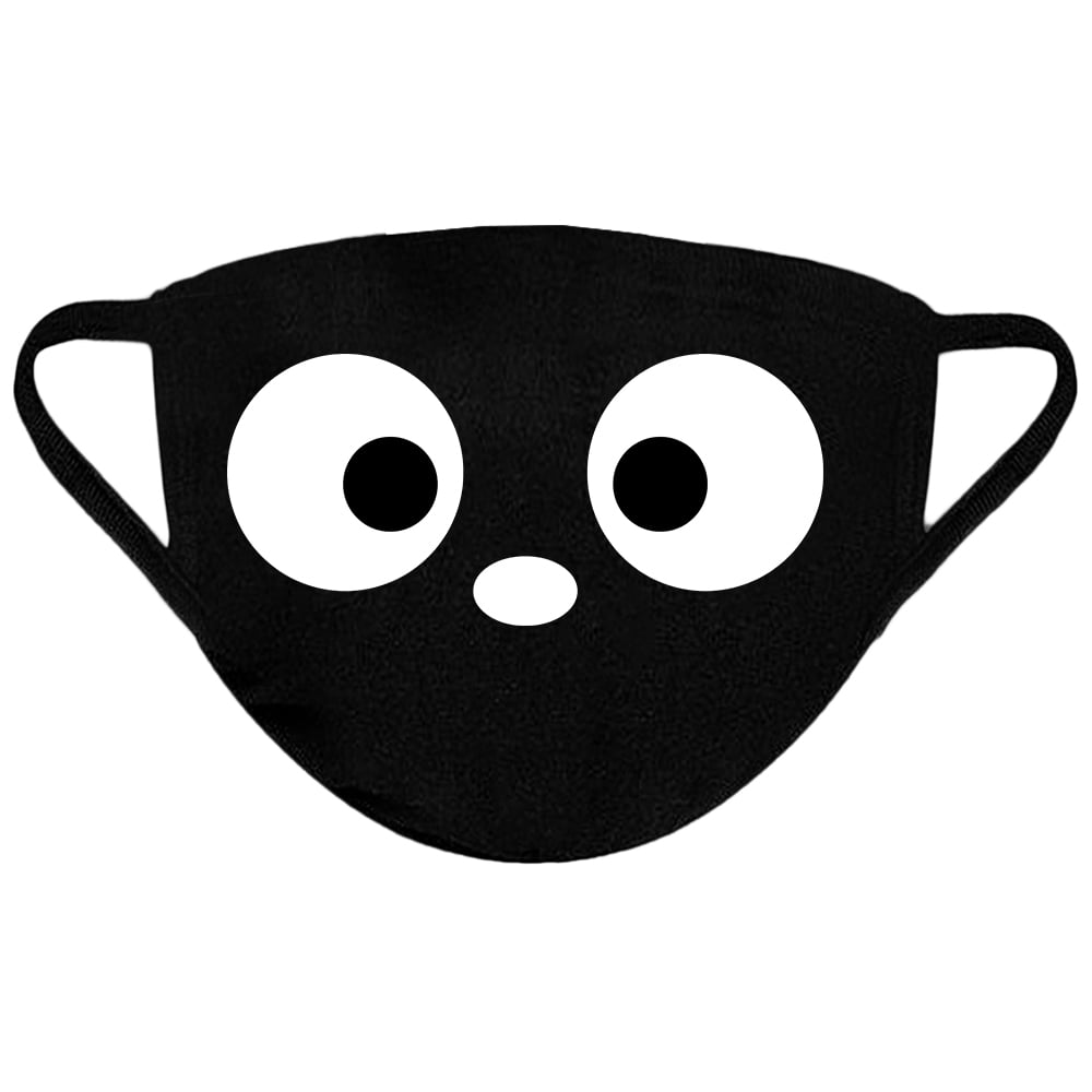 Washable Cloth Face Mask Reusable Face mask Fabric Face Mask Mouth Mask 3 Layered 100% Cotton Face Mask Smile Eyes Fun Design Facial Cover Protection Breathable Mask Cute