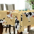 thumbnail image 3 of Tablecloth 60" x 120" Cute Cows Rectangle Table Cloth Stain-Resistant Dining Table Cover for Home Dinner Party House Decor, 3 of 7