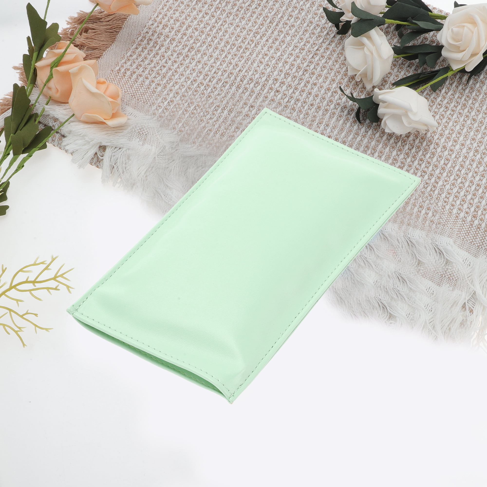 Unique Bargains Solid Eyeglasses Bag Portable Eyeglasses Storage 1 Pc Green
