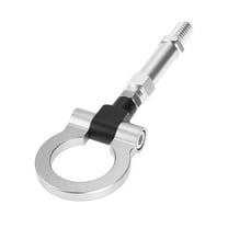 Silver Tone Aluminum Alloy Front Bumper Trailer Towing Eye Tow Hook for Volkswagen Golf GTI