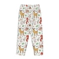 thumbnail image 5 of Goofa Cute Little Animals Printed Soft Pajama Pants for Women, Wide Leg Comfy Casual Lounge Yoga Pants-, 5 of 9