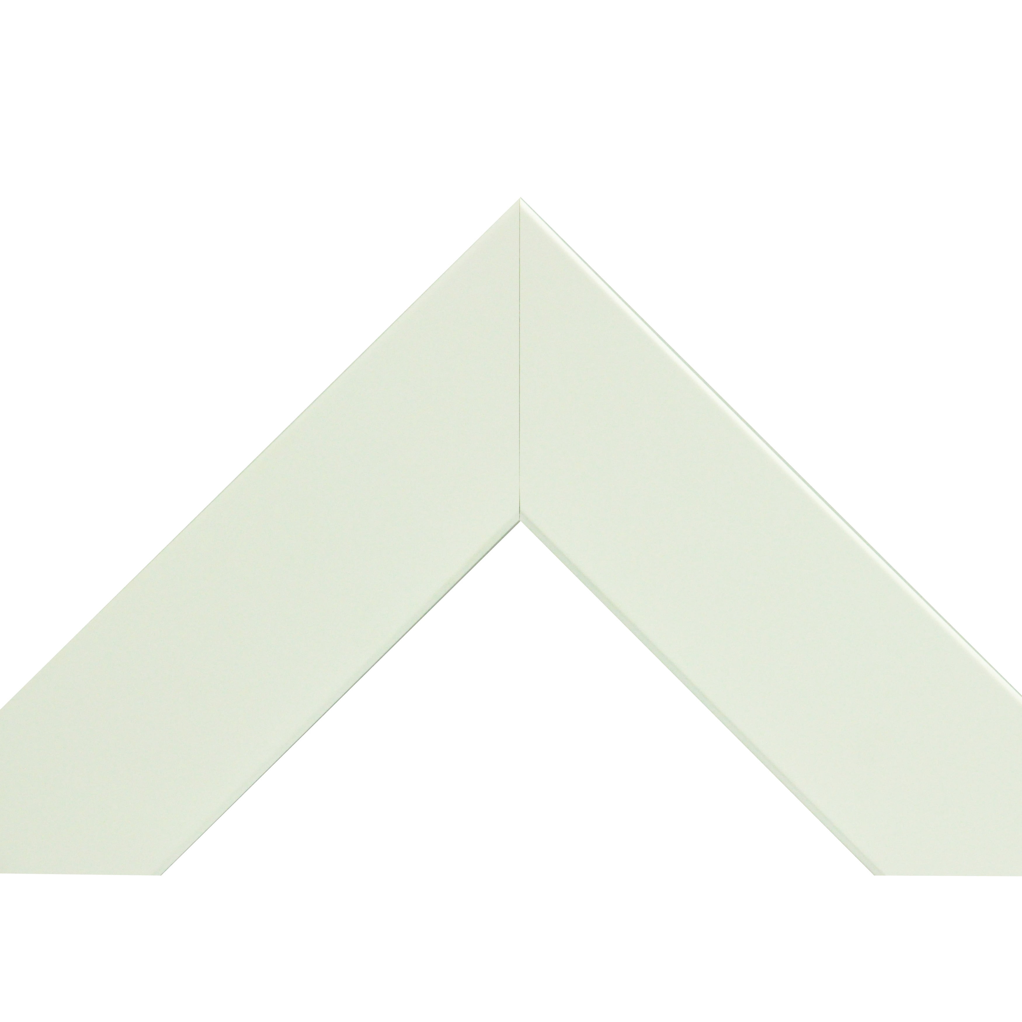 Rayne Mirrors Rayne White Satin Wide Square Wall Mirror Set