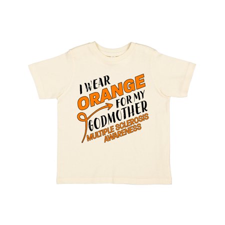 

Inktastic I Wear Orange for my Godmother- Multiple Sclerosis awareness Gift Toddler Boy or Toddler Girl T-Shirt