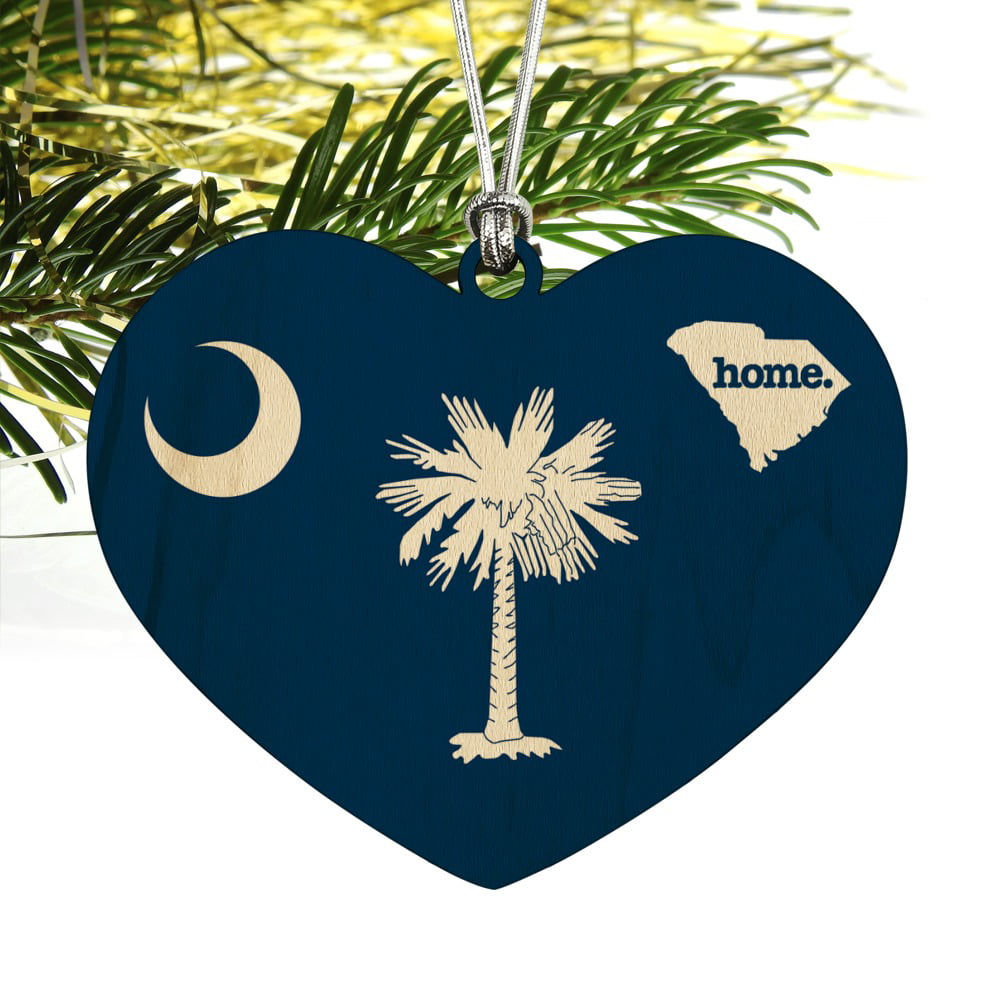 Details about   South Carolina State Flag Wood Christmas Tree Holiday Ornament 