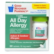 GNP 24 hour All Day Allergy Relief 30 Tablets