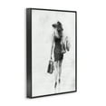 thumbnail image 4 of Stupell Industries Glam Shopper Girl Novelty Painting Black Framed Art Print Wall Art, 16 x 24, 4 of 10
