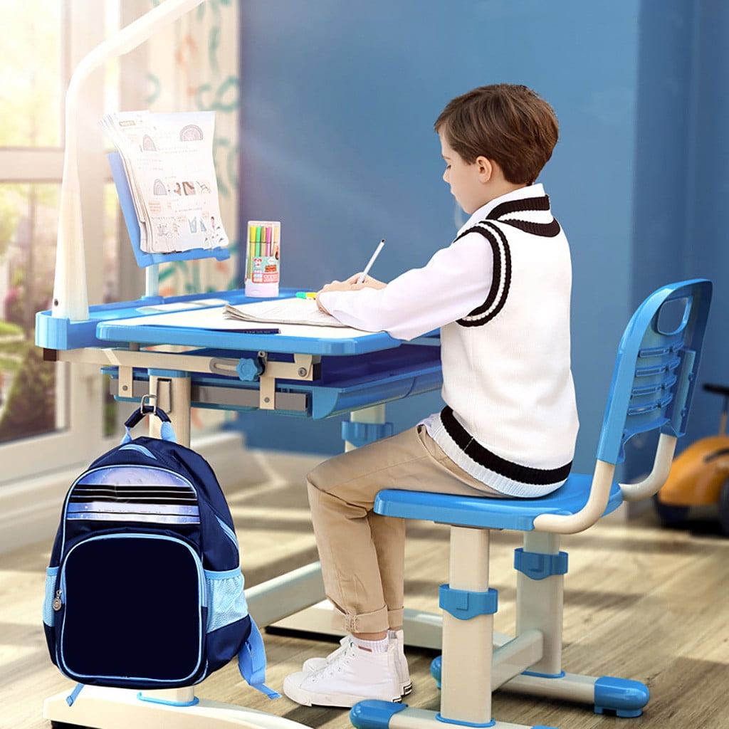 Discount Galore Children study desk kid desk boy and girl homework desk and chair set light Metal plastic Akmoler Walmart