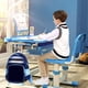 thumbnail image 1 of Ganfancp Pupitre de Estudio para Niños, Pupitre Infantil, Juego de Silla y Pupitre de Deberes para Niño y Niña Luz Liquidación Ventas Hoy Ofertas Prime 1X Escritorio, 1X Taburete, 1X Estante de Lectu, 1 of 7
