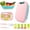 Pink, variant on JUXIAO Collapsible Cutting Board Set, 9 in 1 Multifunctional Cutting Board with Colander Portable and Foldable Chopping Board for Outdoor Camping, Picnic, Kitchen, Apartments, Dorms,Green