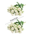 thumbnail image 3 of SLYNSHome 2Pcs Bouquets Artificial Rose Flowers White Vintage Fake Silk Mini Rose Flower for Wedding Bridal Home Decor Floral Centerpiece Arrangement Decoration, 3 of 7