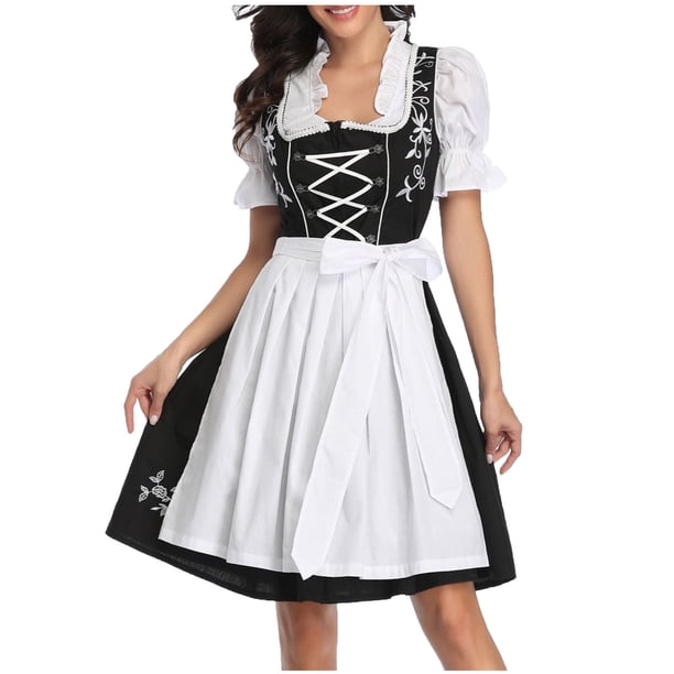 Disfraz de Halloween para mujer, falda de sirvienta, vestido de Cosplay, ropa de actuación Fridja nalpqowj28962