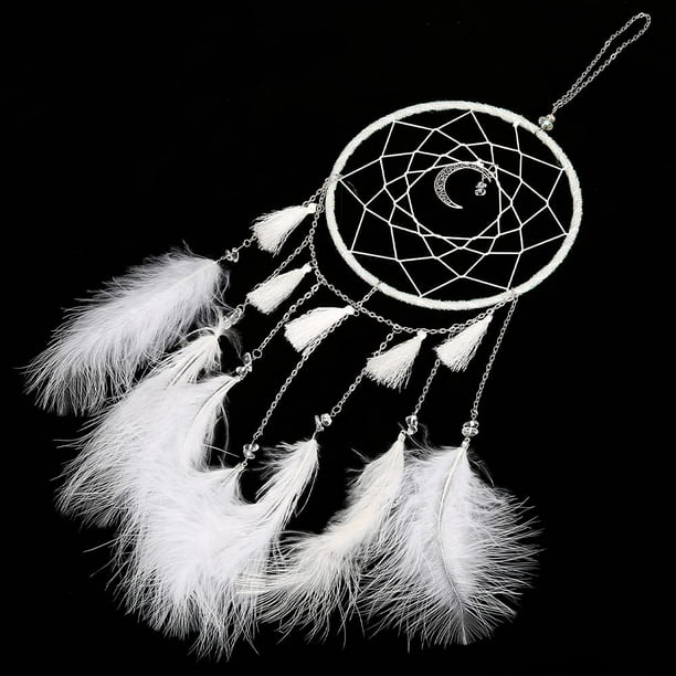 Dream Catchers for Bedroom Handmade Dream Maker Adult/Kids with Black White  Tassel Feathers ​for Home Wall Hippie Decor