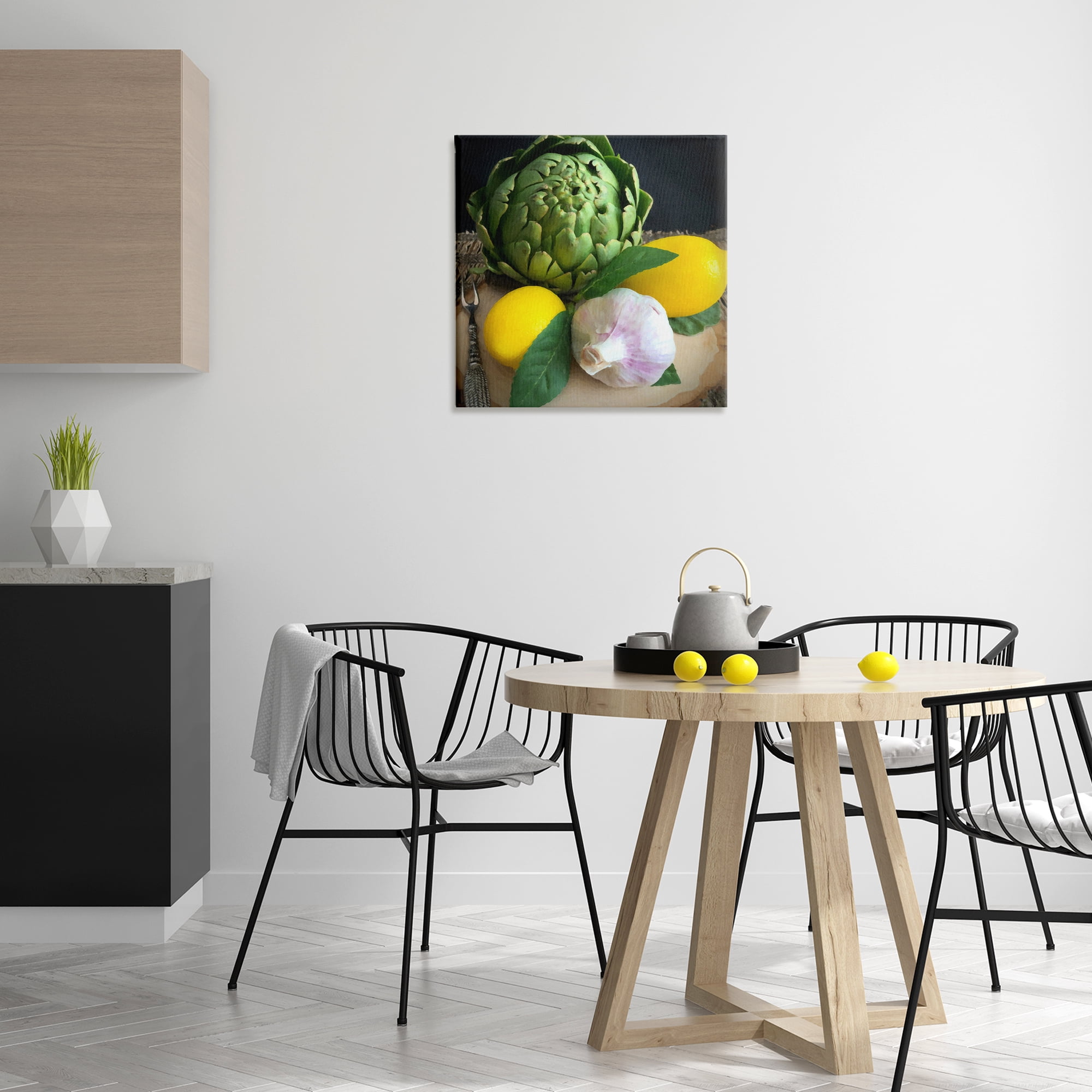 Stupell Industries Fruit & Vegetable Still Life Food & Beverage Painting Wrapped Canvas Art Print Wall Art, 24 x 24