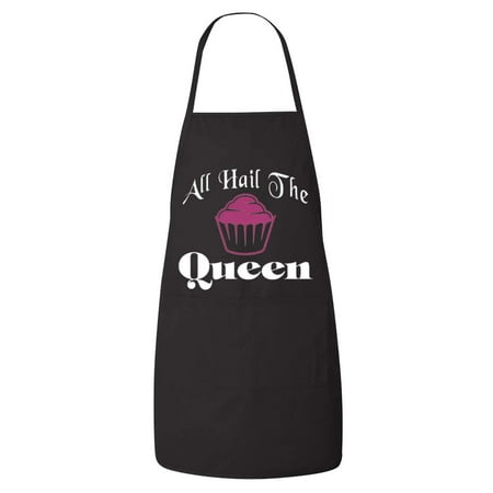 

FASCIINO - Cute All Hail the Queen Chef Apron with Two Front Pockets