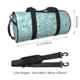 thumbnail image 4 of Xecao Geometric Elements print Round Travel Duffel Bag is a foldable gym bag with an inner pocket, perfect for travel sports, 4 of 8