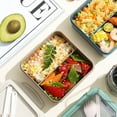 thumbnail image 7 of Lilixerw Clearance Bento Box Adult Lunch Box with Spoon & Fork,2 Compartment Sandwich Containers Travel Snack Boxes,Microwave/Dishwasher/Freezer Safe,Meal Prep Food Storage Containers, 7 of 7
