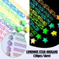 thumbnail image 2 of 210 Sheets Origami Stars Paper 10 Colors Strips Lucky Star Decor Folding Paper: S3Z1, 2 of 9