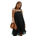 thumbnail image 6 of Summer Dresses for Women Maxi Dress Solid Color Sling Dress Sexy Wrap Chest Loose Dress, 6 of 6