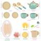 thumbnail image 3 of Crrynuo - Juego de té de madera para niños - 15 piezas - Juego de imitación - Madera de roble - Apto para niños de 4 a 6 años, 3 of 7