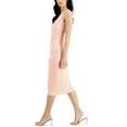 thumbnail image 3 of INC International Concepts Women's Sleeveless Ruched Bodycon Dress First Blush (First Blush, M), 3 of 4