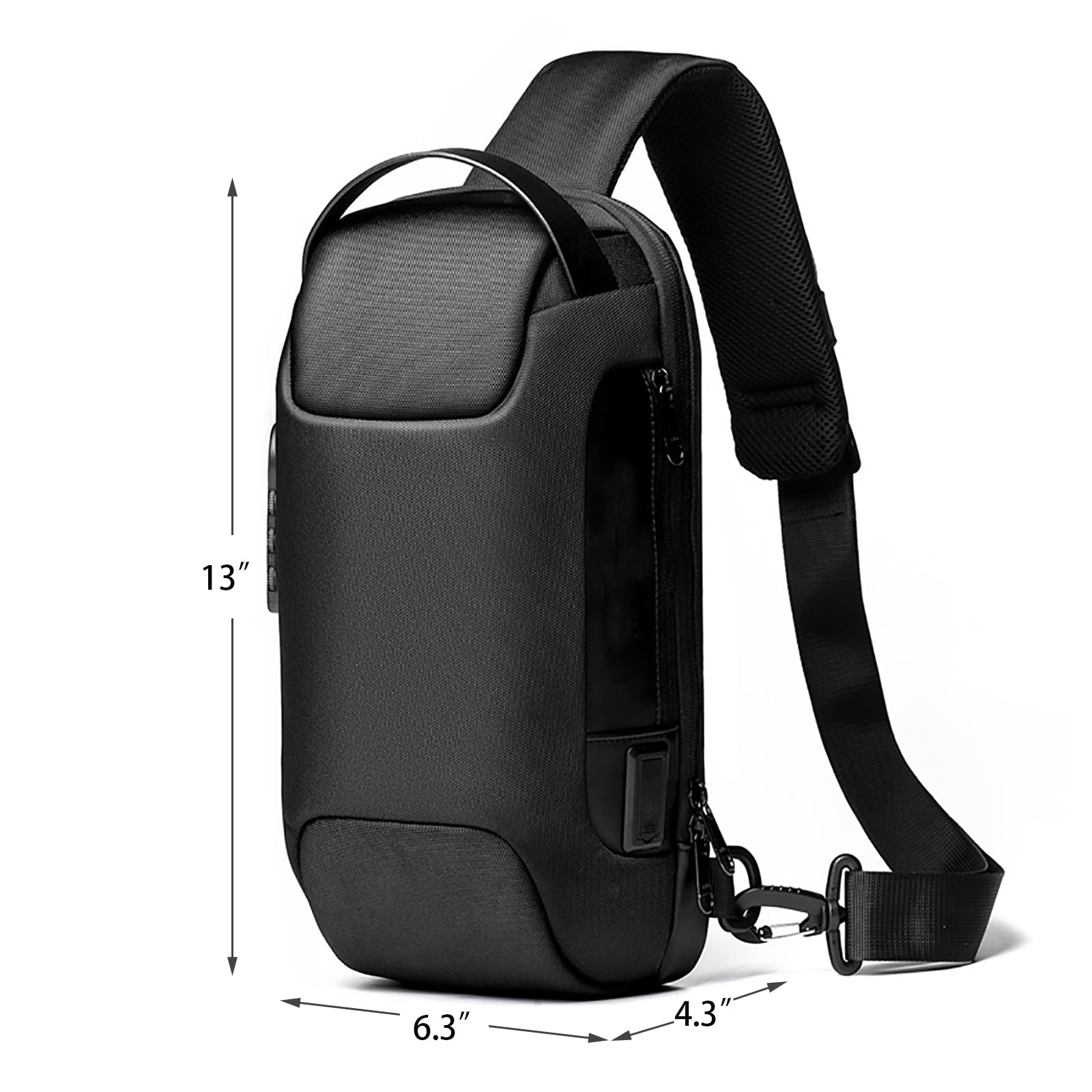 anti theft waterproof sling bag