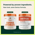 thumbnail image 4 of The Genius Brand Genius Hydrate - Electrolyte Supplement for Daily Hydration - Coconut Water - Sugar-Free - 8 Essential Minerals & Nutrients - Non-GMO - Sour Peach Rings - 50 Servings, 4 of 9