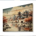 thumbnail image 2 of Designart "Silk Road China Art painting VI" China Art Print on Natural Pine Wood, 2 of 5