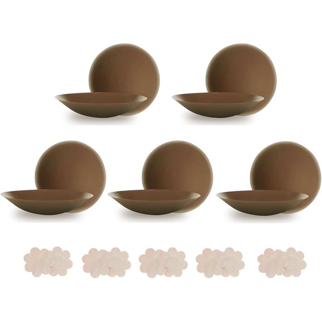 Cakes Body Nipple Covers Waterproof Reusable Sticky Bras Invisible Bra Traceless Adhesive Bras for Dress Tops