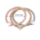 thumbnail image 4 of s Oro Plata para parejas familiares Mujeres Niñas de diamante Hugo Pulseras multicapa, 4 of 4