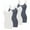 White,White,Charcoal,Charcoal, variant on SAYFUT 4 Pack Mixed Colors, Women Long Camisole Tank Tops Blend Fit Basic Cami Top W/ Straps