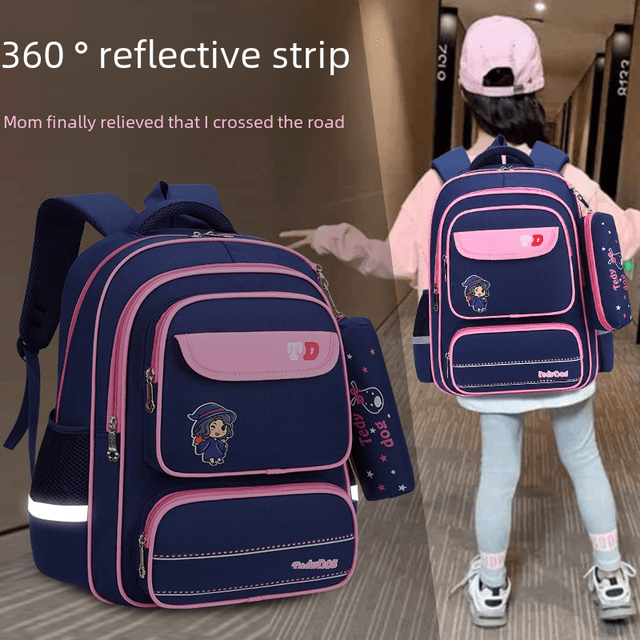 Mochila AK Rabbit para niñas, estudiantes de primaria, de 3.º a 6.º grado, para niños y niñas, mochila de gran capacidad para jardín de infantes