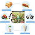 thumbnail image 5 of Haosy 3 Pack Reusable Ziploc Bags BPA Free Healthy Food Storage Bag Leakproof Sandwich Snack Freezer Bags Cartoon Frog Sit in Meadow Of Flower, 5 of 7