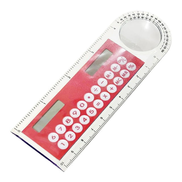 Calculatrices Grand Écran 3-en-1 10Cm Règle Solaire Calculatrice Multifonction Grand Écran Mini Règle de Carte Solaire Calculatrice