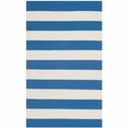 thumbnail image 2 of SAFAVIEH Montauk Saranna Striped Cotton Area Rug, Blue/Ivory, 5' x 8', 2 of 6