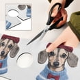 thumbnail image 6 of Yayeee Faucet Mat for Kitchen Sink 30" Diatomite Long Splash Guard Pad, Gray Cute Dog Artist, 2 Pack, 6 of 7