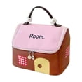 thumbnail image 1 of Colorful Oxford Cloth Cosmetic Storage Box with Unique Small House Design, Layered Storage, Handle for Easy Carry, Suitable for Daily Use, 1 of 8